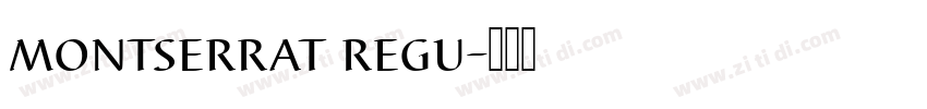 montserrat regu字体转换